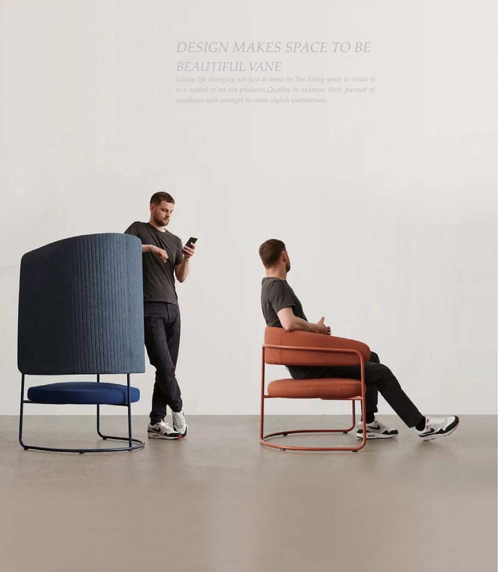 OL111022 高背私隱布藝休閒椅｜High Back Privacy Lounge Chair