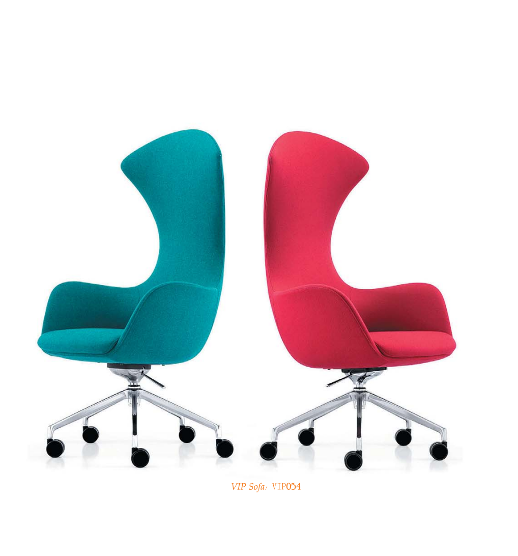 OL111035 流線弧形布藝休閒椅｜Flow Curved Fabric Lounge Chair