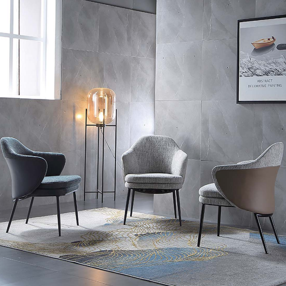 OL111044 翼背布藝休閒椅｜Wingback Fabric Lounge Chair