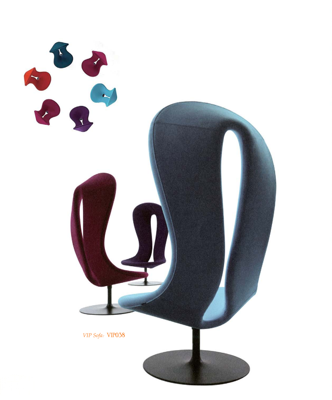 OL111077 月牙弧形休閒椅｜Crescent Curved Lounge Chair