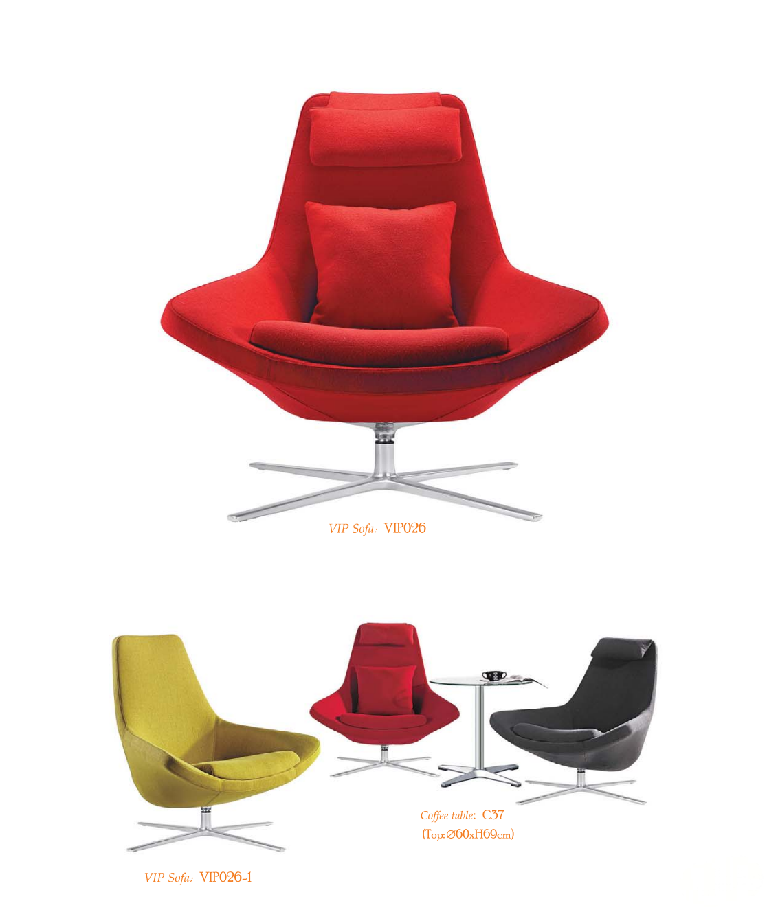 OL111083 寬座舒適布藝休閒椅｜Wide Seat Fabric Lounge Chair