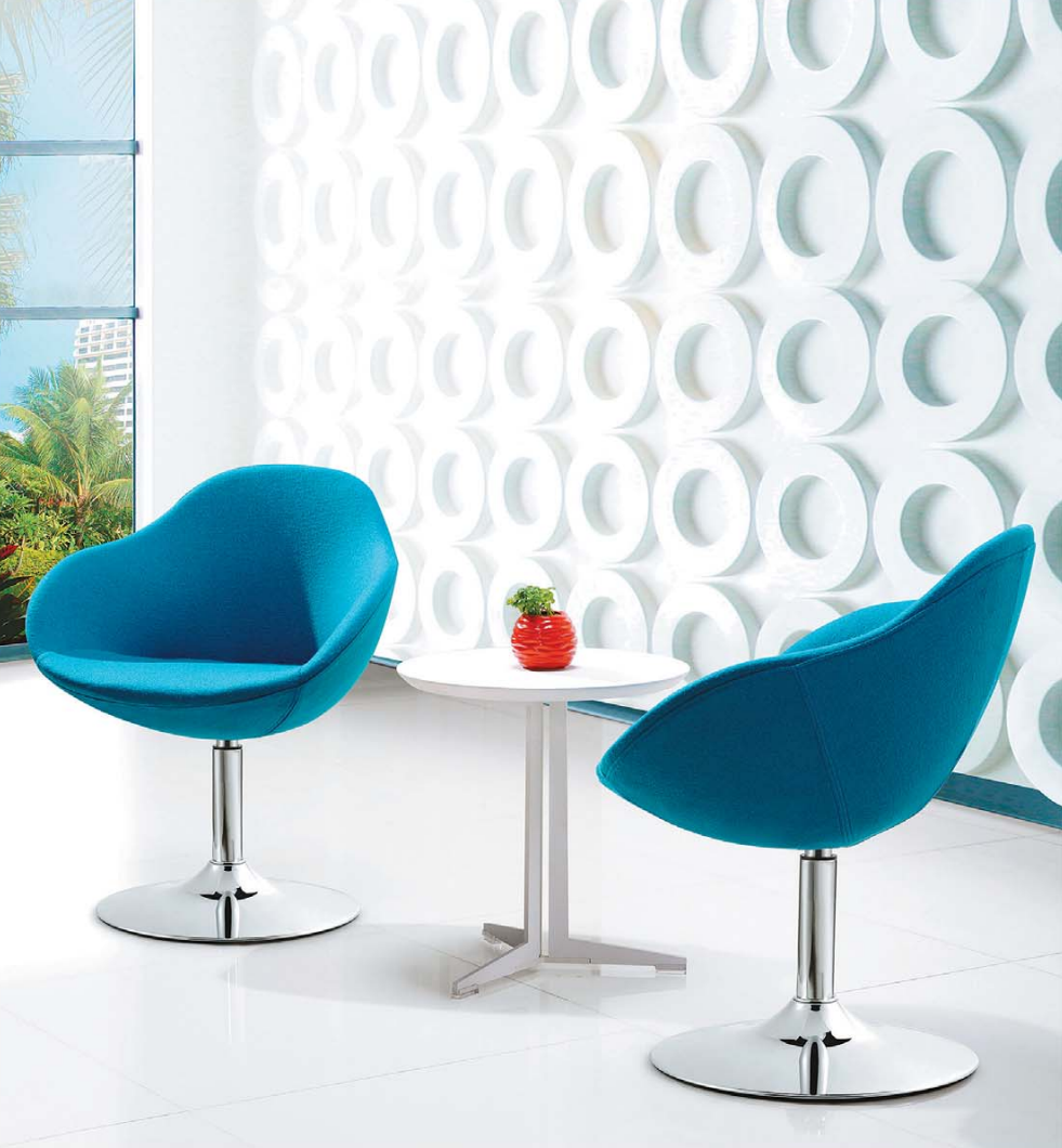 OL1110126 金屬底座旋轉休閒椅｜Metal Base Swivel Lounge Chair