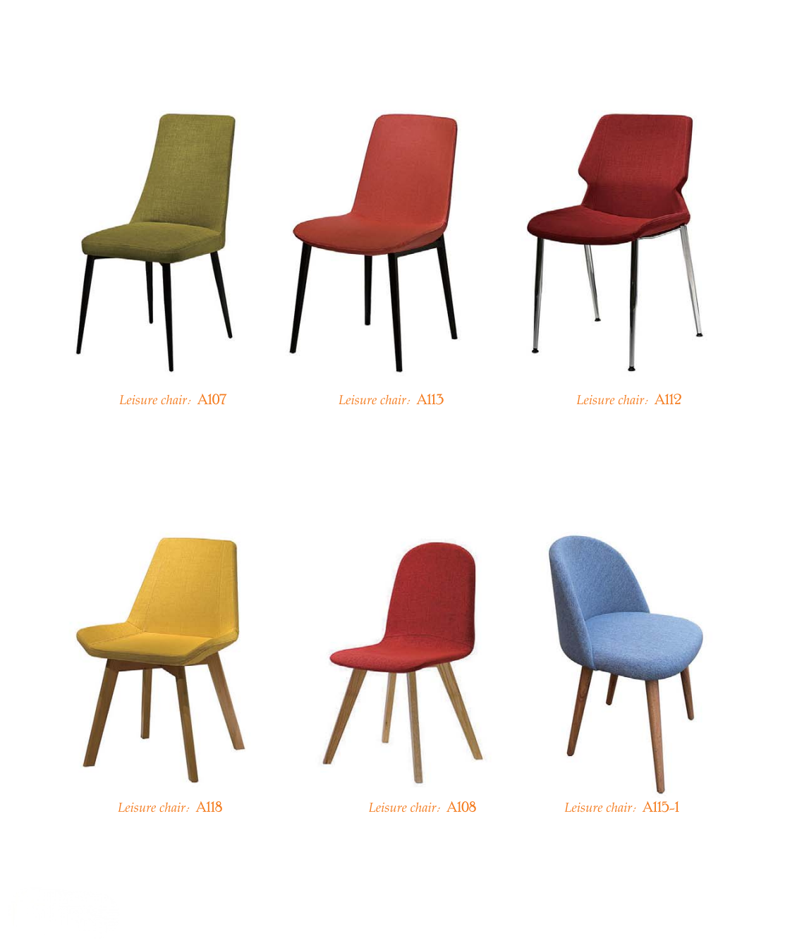 OL1110141 北歐木腳布藝休閒椅｜Nordic Wood Leg Lounge Chair