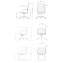 EC105A EAMES Styles High-back Office Leather Meeting Chair