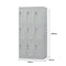 SST008 Preci Office Metal Steel Storage Locker Wardrobe Cabinet
