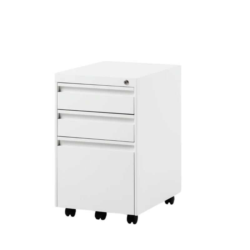 SST015 Statico three-layer drawer metal stainless steel movable drawer file cabinet