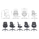KH-002 L Fly back armrest - Ergonomic office chair computer chair