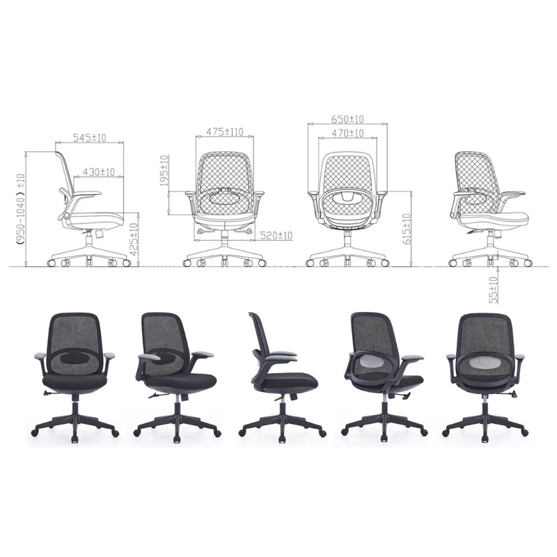 KH-002 L Fly back armrest - Ergonomic office chair computer chair
