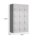 SST008 Preci Office Metal Steel Storage Locker Wardrobe Cabinet