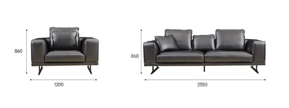 WG102004 真皮商務沙發｜Leather Business Sofa｜KLT 香港