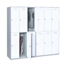 SST007 Tecno office thin edge stainless steel metal handle storage cabinet wardrobe