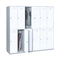 SST007 Tecno office thin edge stainless steel metal handle storage cabinet wardrobe
