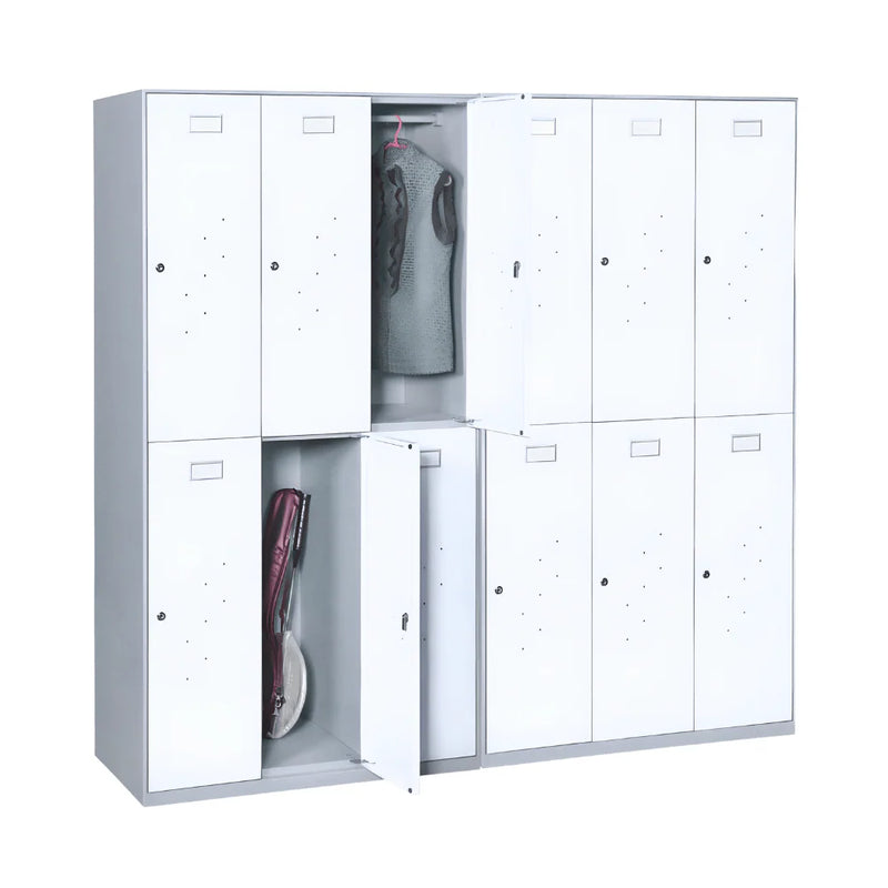SST007 Tecno office thin edge stainless steel metal handle storage cabinet wardrobe
