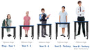 KS053 Maes Upright height adjustable student desk