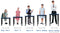 KS053 Maes Upright height adjustable student desk