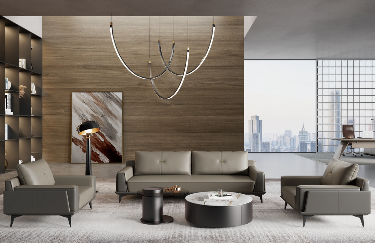WG102006 真皮辦公梳化｜Genuine Leather Office Sofa｜KLT 香港