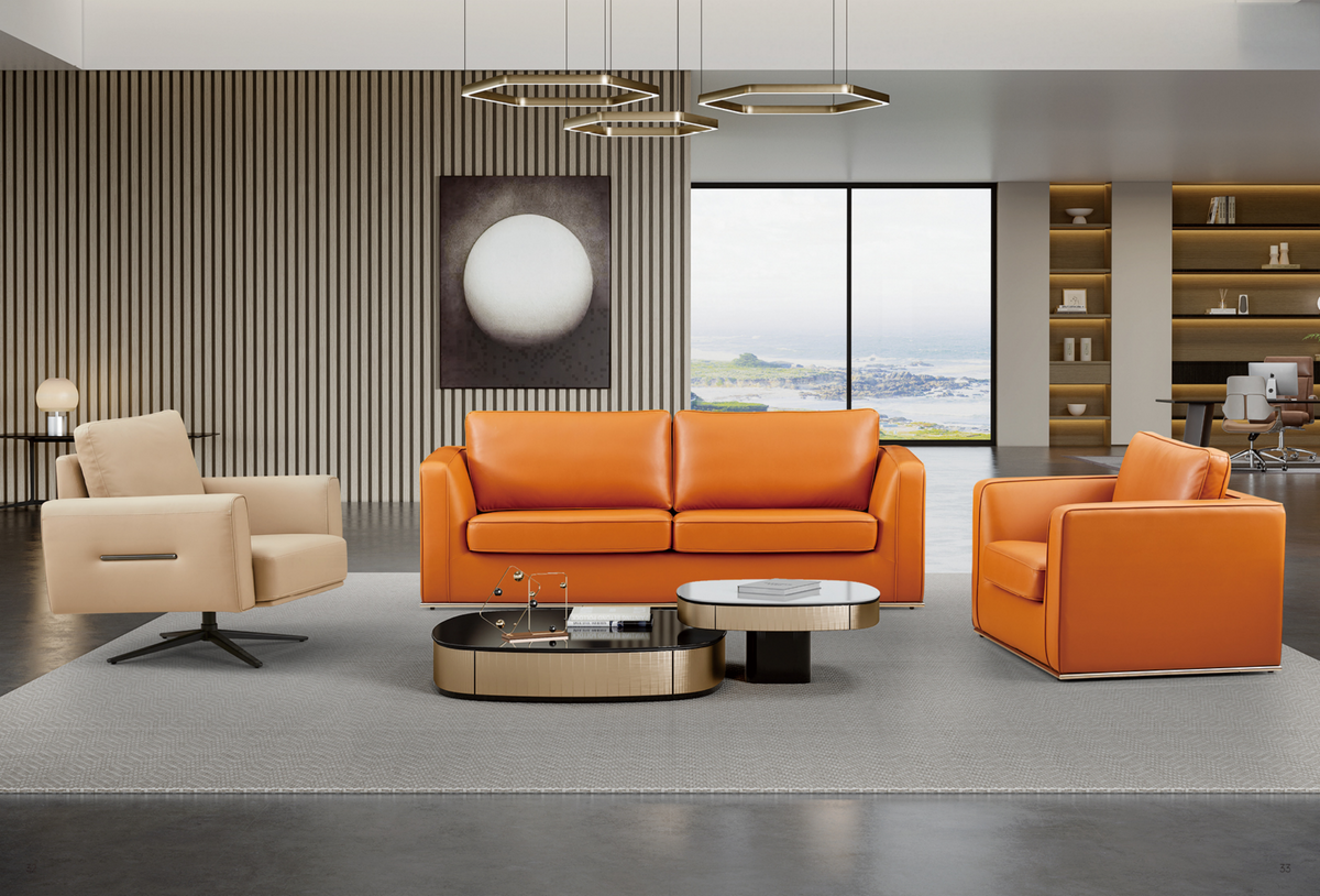 WG102007 真皮接待梳化｜Leather Reception Sofa Hong Kong｜KLT
