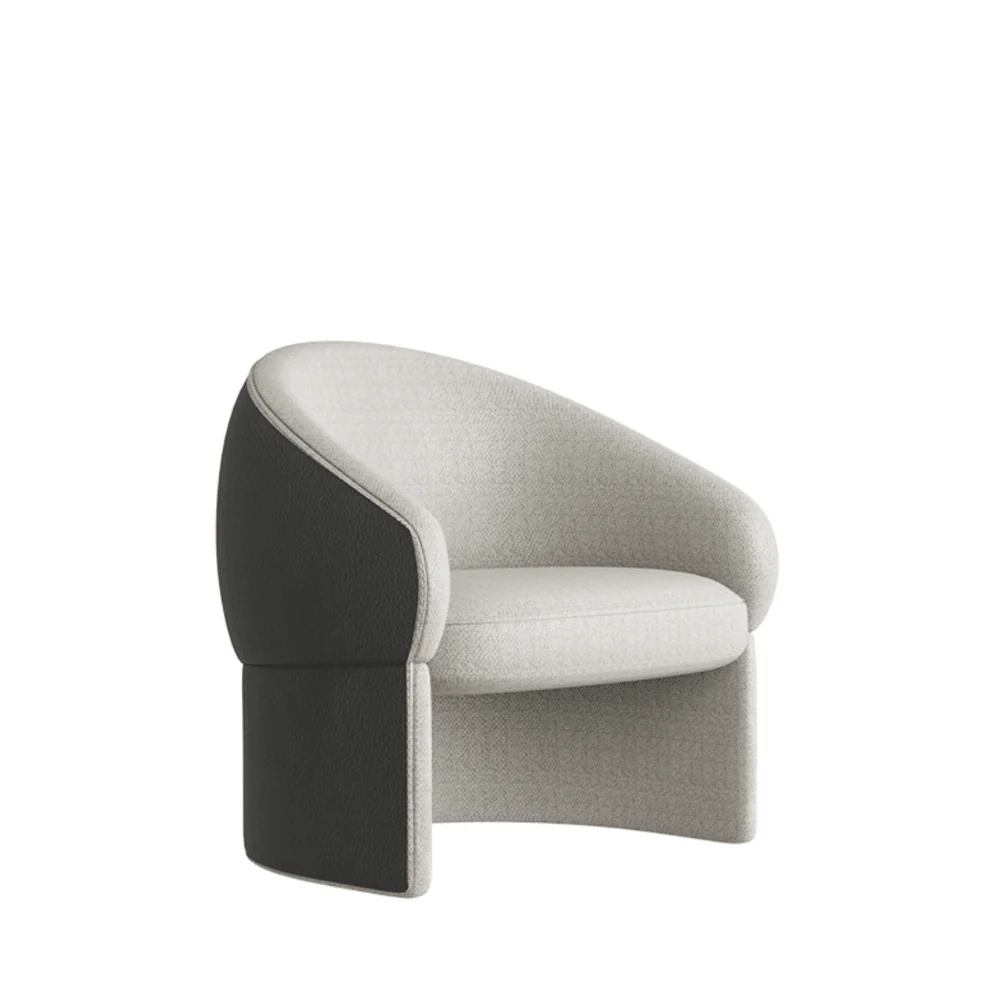 KST054 Recliner 布藝弧形辦公室休閒梳化椅