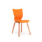 KQT-201D Tower Wooden Leg Plastic Chair