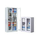 SST010 Netto Office Metal Steel Double Glass Door Covering File Cabinet