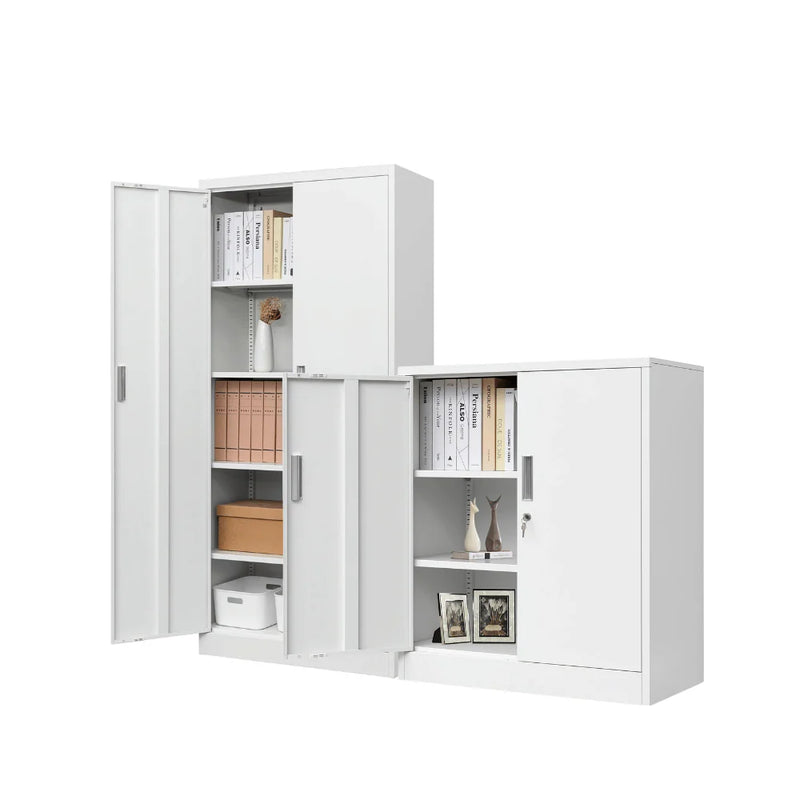 SST012 Minimal Office Metal Steel Double Door Cover File Cabinet