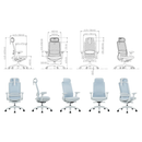 KH531R-L Opera 3D knitted mesh ergonomic office chair