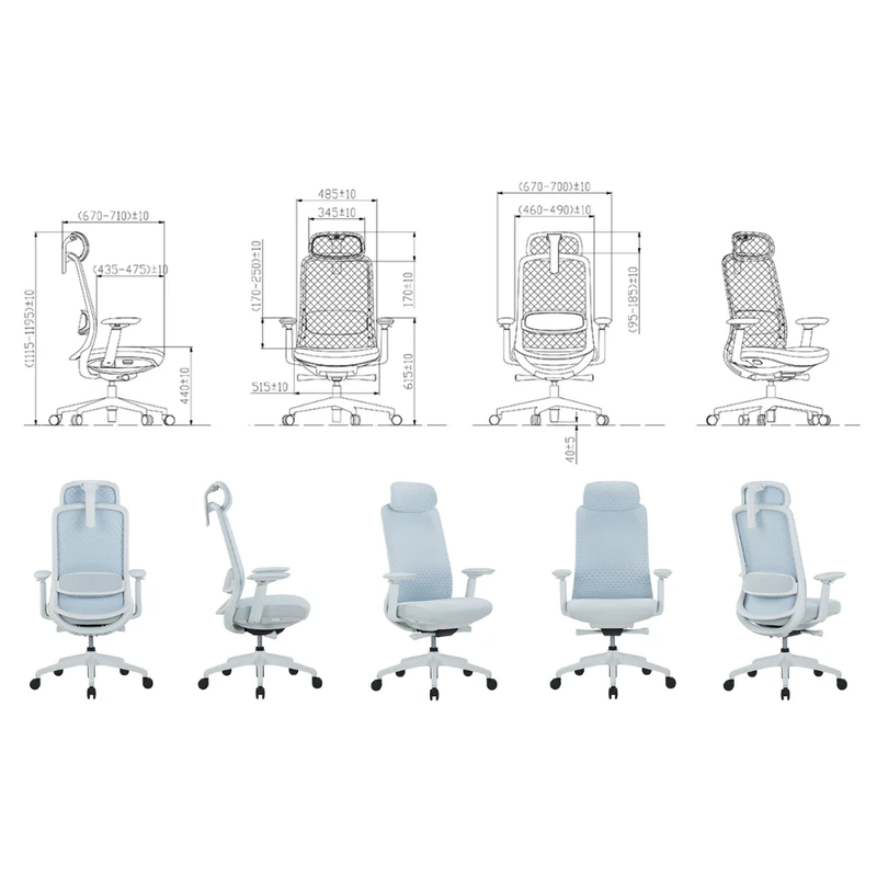 KH531B1 Opera 高背網布辦公椅｜Ergonomic Mesh Chair