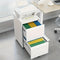 SST016 Solido Double-layer drawer Metal stainless steel movable drawer file cabinet