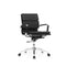 EC108-L EAMES Style Midback Conference Chair | Leather Bag Armrest