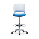 KL21-1 Stack Liftable Iron Bar Plastic Chair