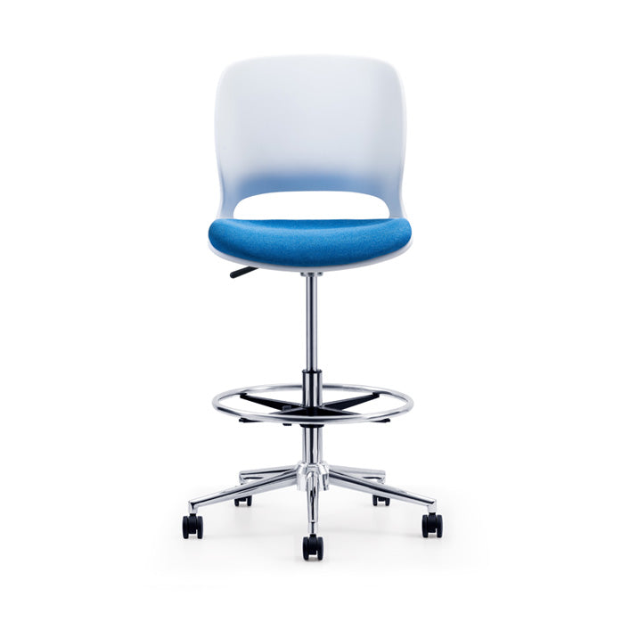 KL21-1 Stack Liftable Iron Bar Plastic Chair