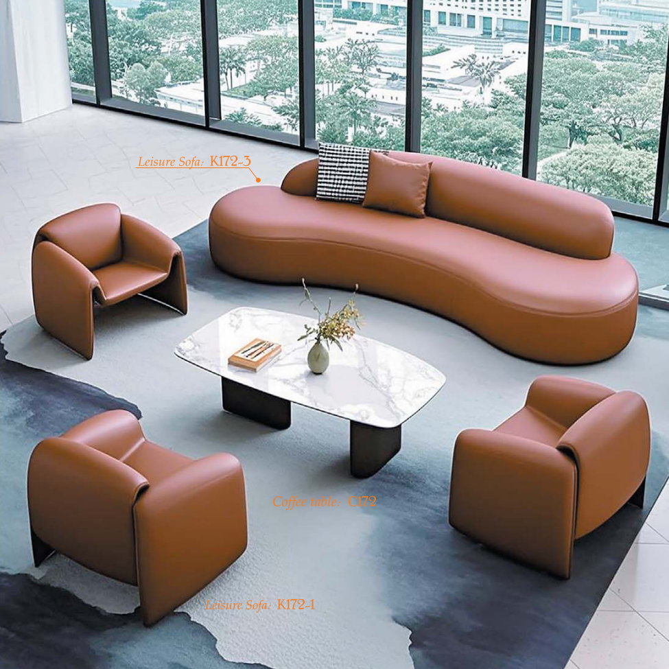 OL1110176 真皮辦公梳化｜Leather Office Sofa Hong Kong｜KLT