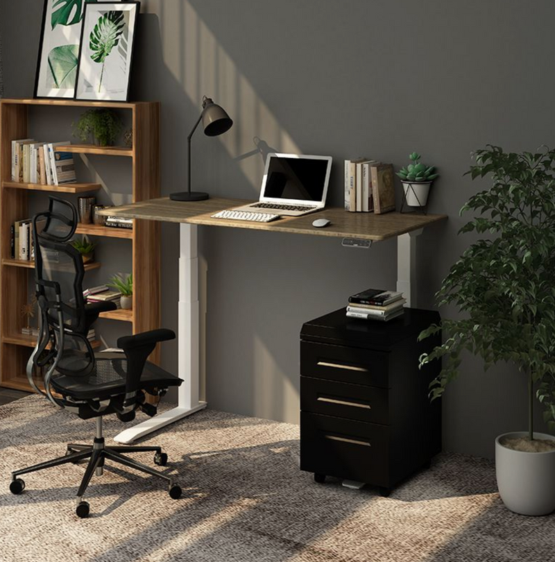 PROM STANDING DESK-Walnut_Black (E7-02B)