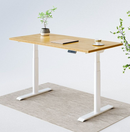 OVAL UP STANDING DESK-White_Balck (E8-03B)