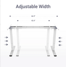 M Standing Desk - White_Black (EC3-02B)