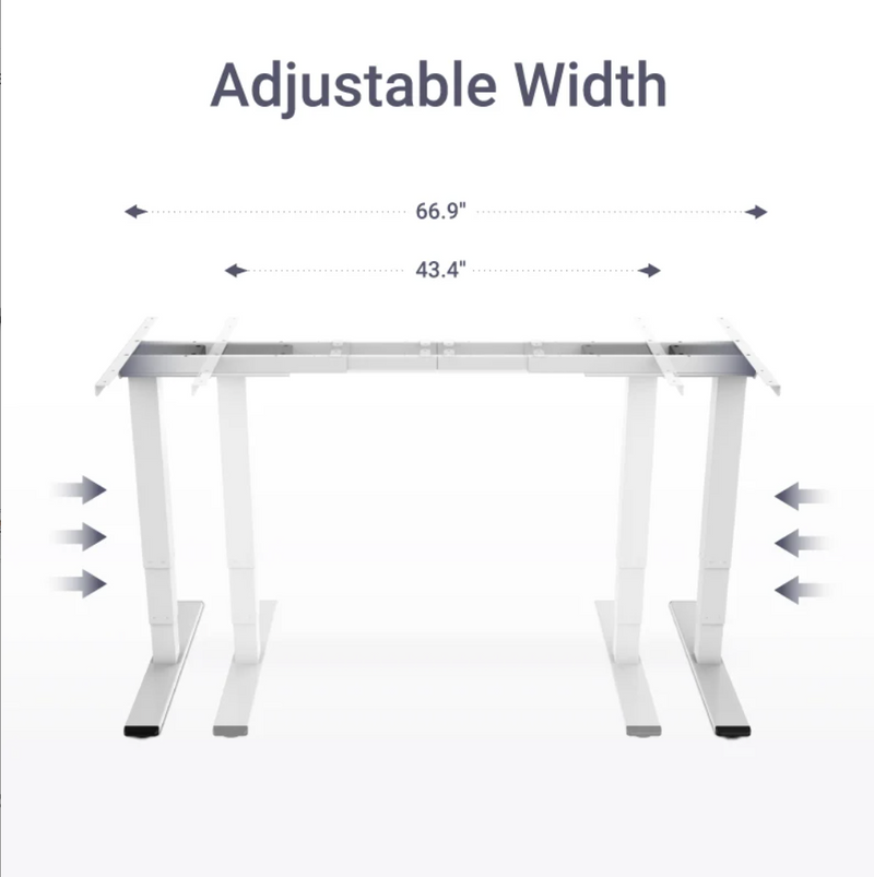 M Standing Desk - White_Black (EC3-02B)
