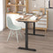 L-SHAPED 2-Legs UP STANDING DESK - Oak_Black (E1L-01B)