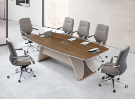 KL-05 Solid Wood Veneer Conference Table