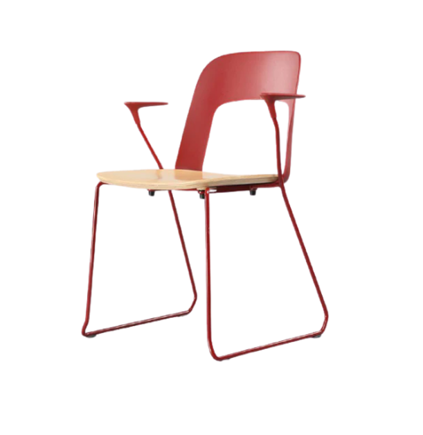 KEM059 Equi 鋼腳木扶手椅培訓椅