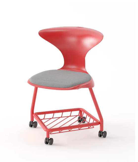 KSC016 KEEN 活動式學生椅-附輪腳-儲物籃