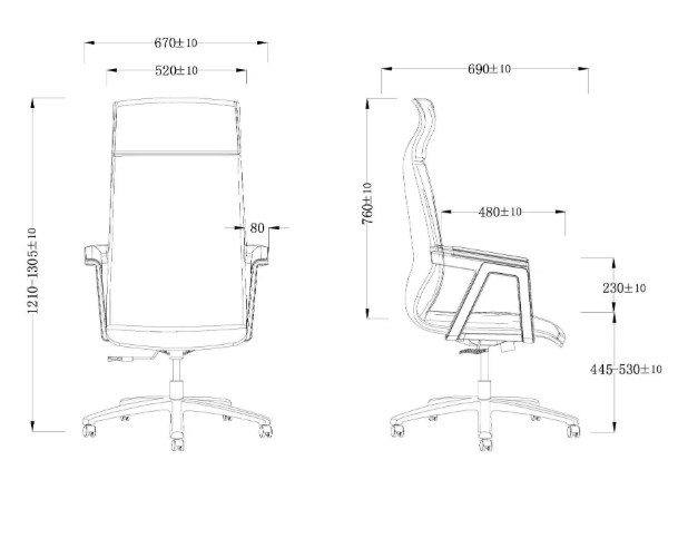 KH251 Cortile 真皮高背行政椅｜Executive High-back Chair
