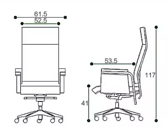 KH141 Andro 真皮高背主管椅
