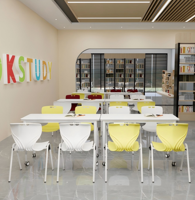 KEM081A Desk 可堆疊塑膠培訓椅