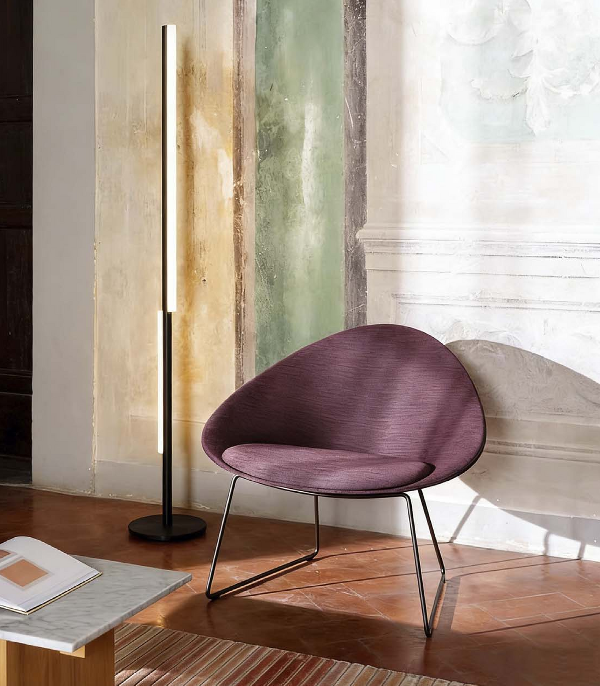 OL1110232 流線弧形布藝休閒椅｜Flow Curved Fabric Lounge Chair