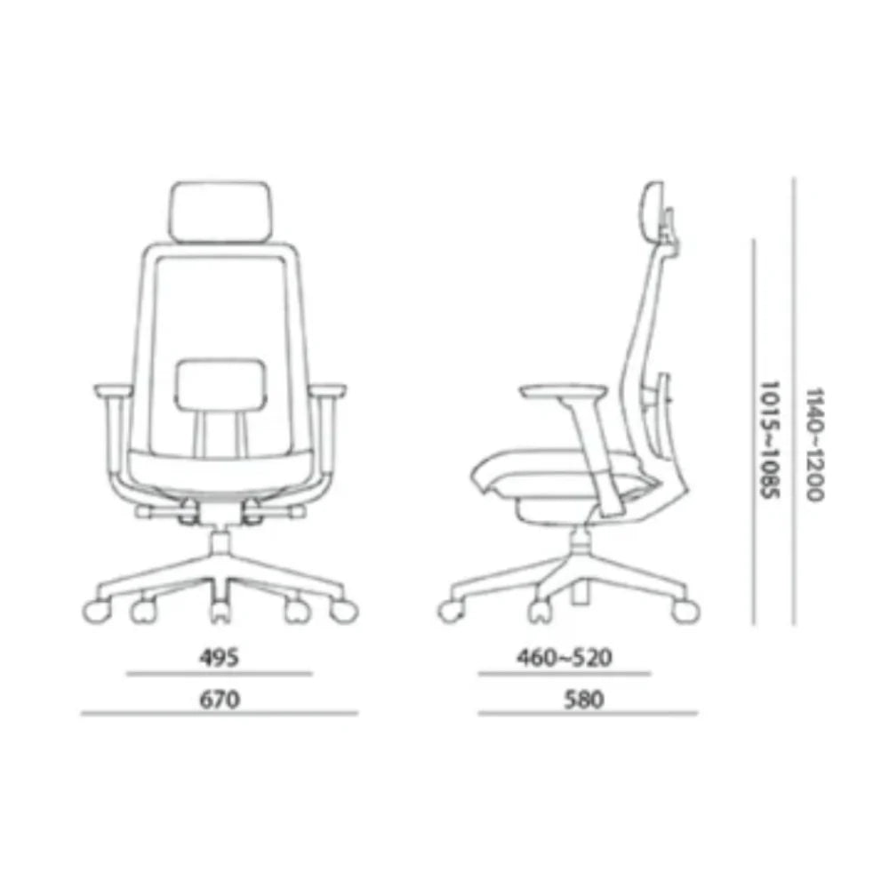 KR001A Krede K10 Korean ergonomic office chair computer chair