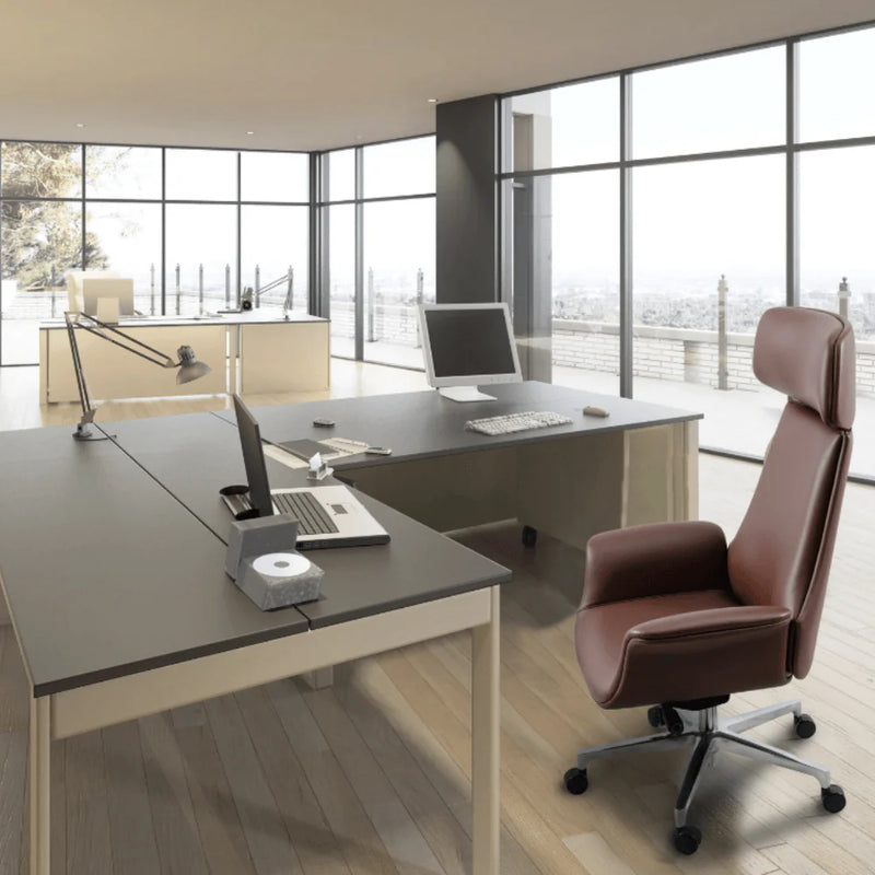 KH272 Meri Leather Large Class Chair | High Back Office Chair