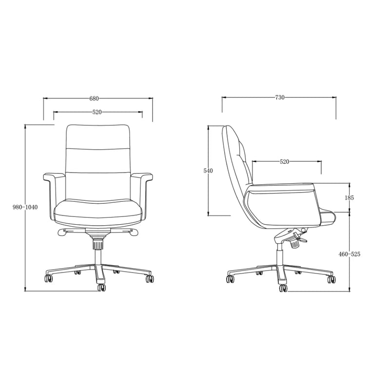 KH297-L Atlante Fashion Leather Large Class Chair Boss Chair