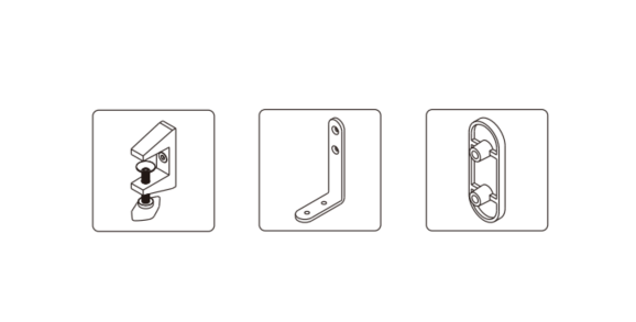 EFP-29 Figura L型雕刻桌上屏風