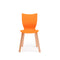 KQT-201D Tower Wooden Leg Plastic Chair