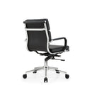 EC108-L EAMES Style Midback Conference Chair | Leather Bag Armrest